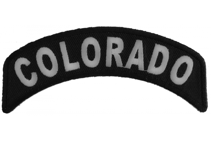 Colorado Patch Iron on State Rocker