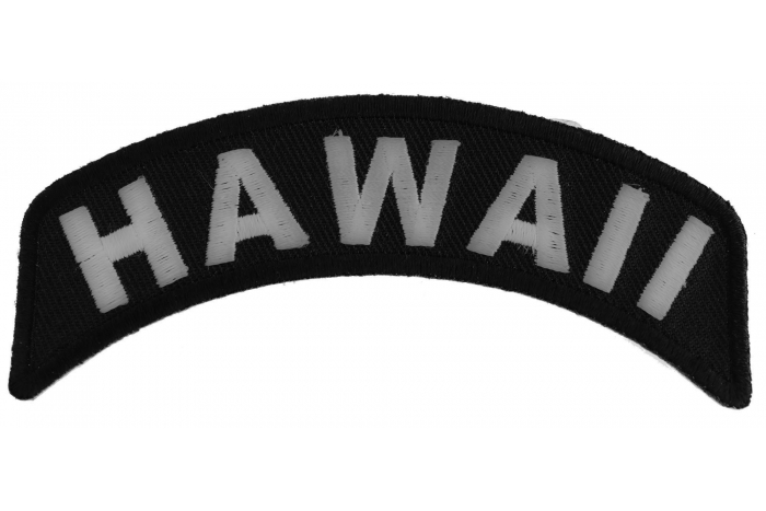 Hawaii Patch Iron on State Rocker