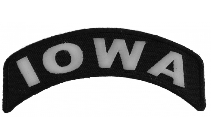 Iowa Patch Iron on State Rocker