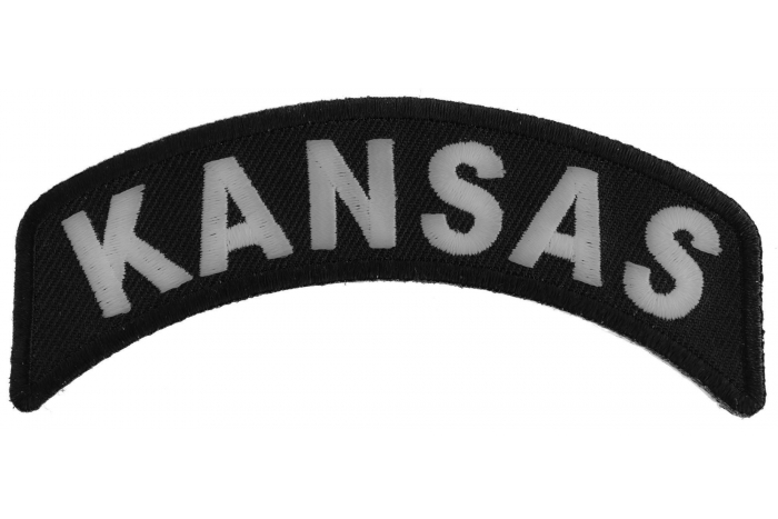 Kansas Patch Iron on State Rocker