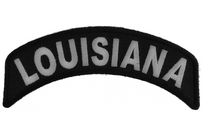 Louisiana Patch Iron on State Rocker
