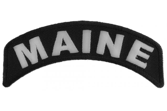 Maine Patch Iron on State Rocker