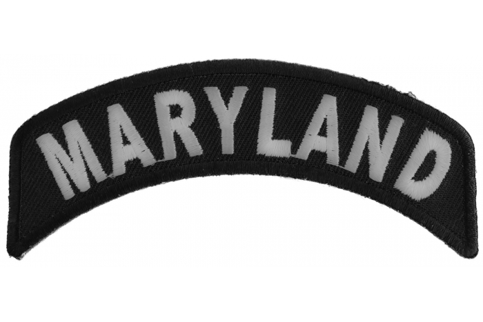 Maryland Patch Iron on State Rocker