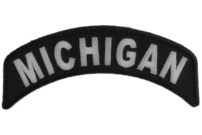 Michigan Patch Iron on State Rocker