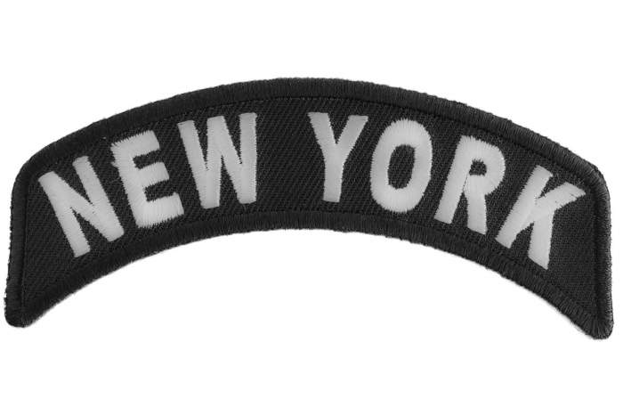 New York Patch Iron on State Rocker