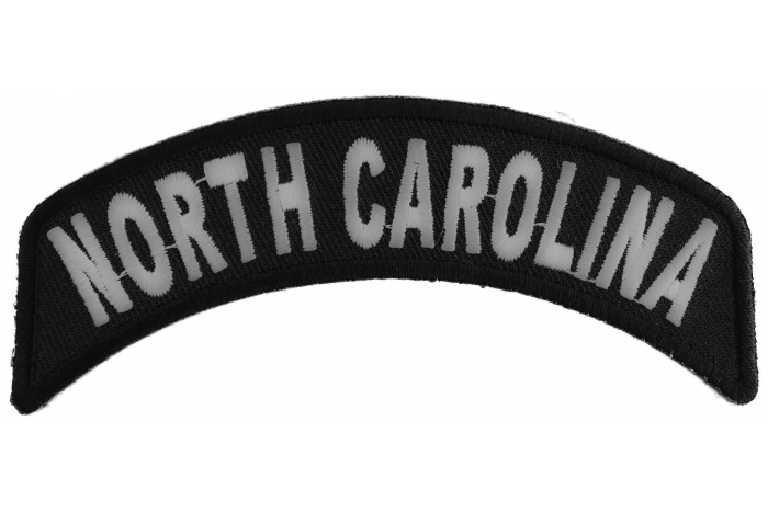 North Carolina Patch Iron on State Rocker