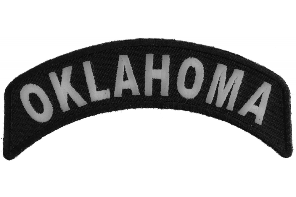 Oklahoma Patch Iron on State Rocker