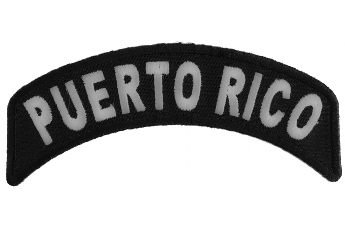Puerto Rico Patch Iron on State Rocker