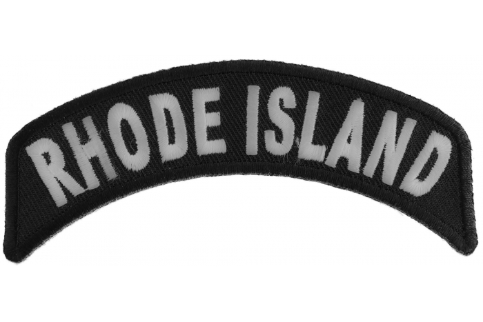 Rhode Island Patch Iron on State Rocker