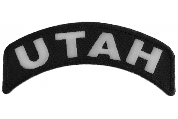 Utah Patch Iron on State Rocker