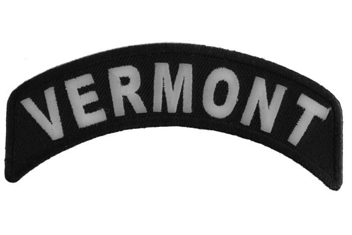 Vermont Patch Iron on State Rocker