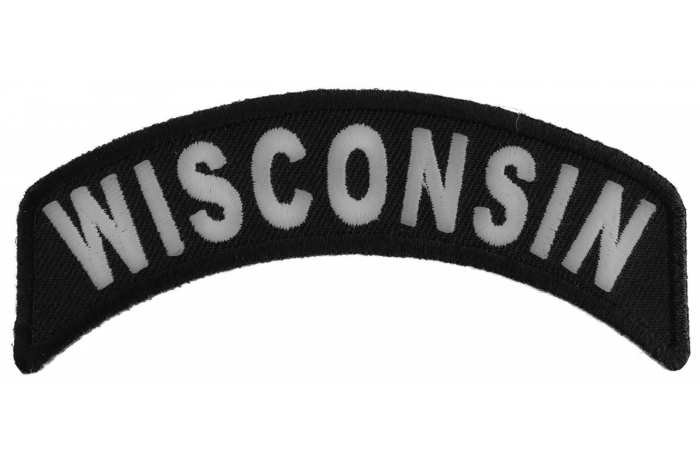 Wisconsin Patch Iron on State Rocker