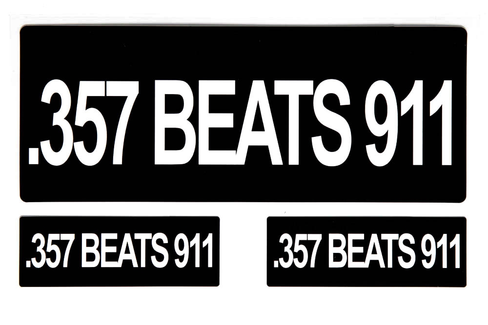 357 Beats 911 Sticker