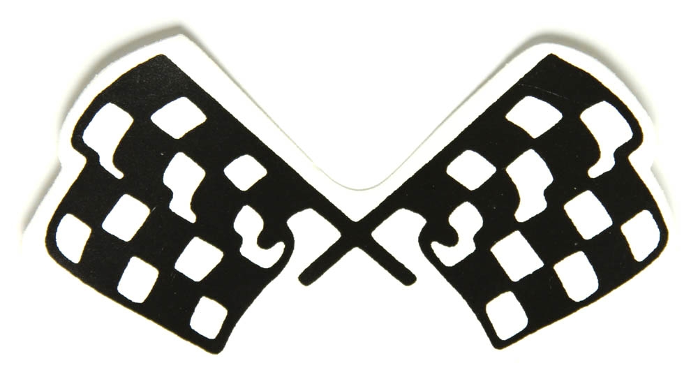 Checkered Flags Sticker