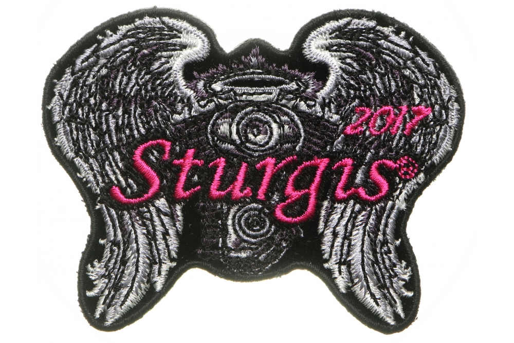 Sturgis 2017 Iron on Patch Angel Wings