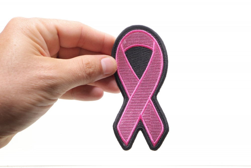 Medium Pink Ribbon Patch For Breast Cancer Awareness | Support Ribbons ...