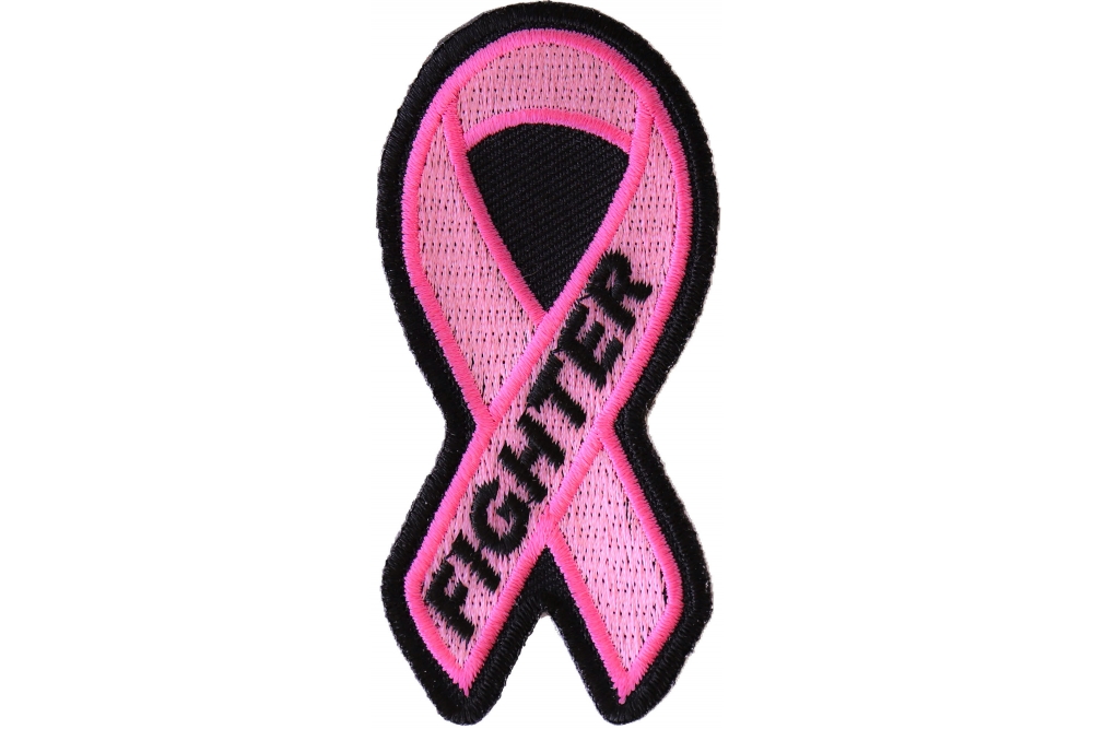 Breast Cancer Fighter Pink Ribbon Patch | Support Ribbons -TheCheapPlace