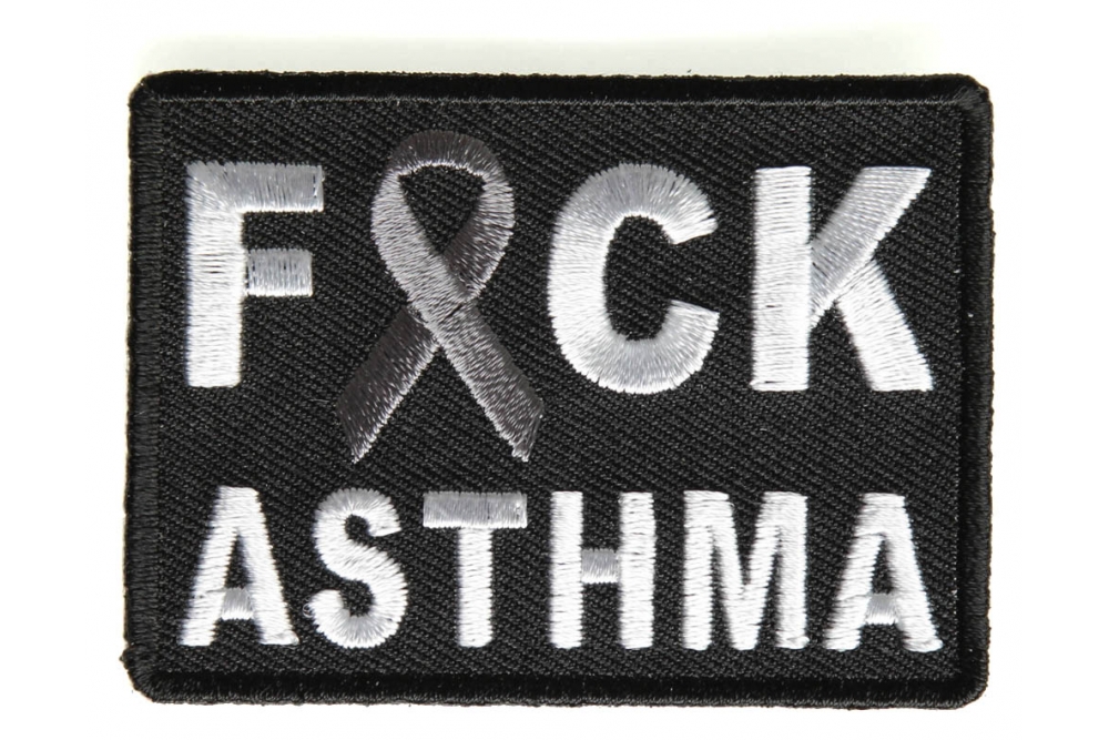 FCK Asthma Gray Ribbon Patch
