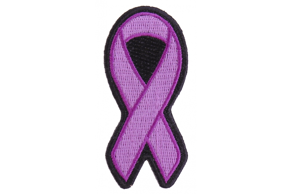 purple ribbon patch for