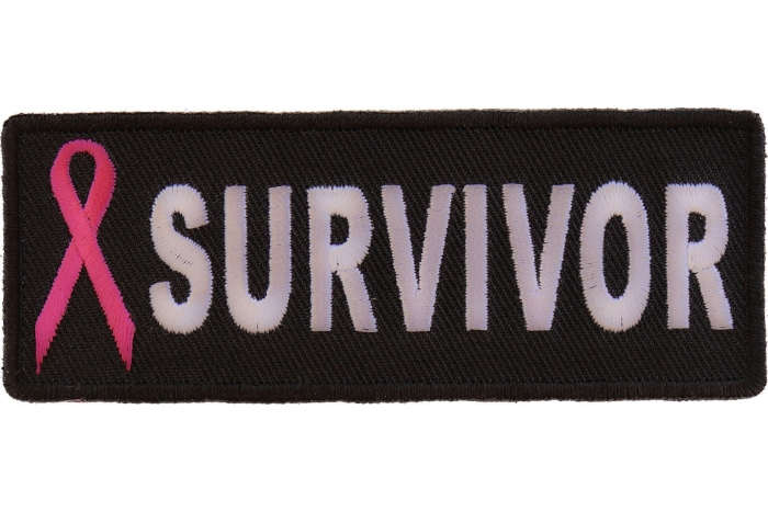 Breast Cancer Survivor Pink Ribbon Patch