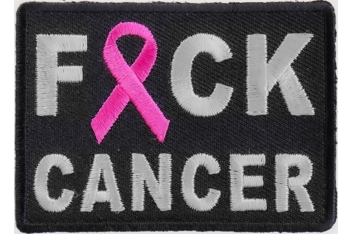 FCK Cancer Pink Ribbon Patch