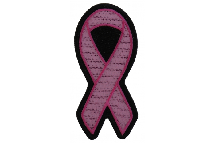 Medium Pink Ribbon Patch For Breast Cancer Awareness