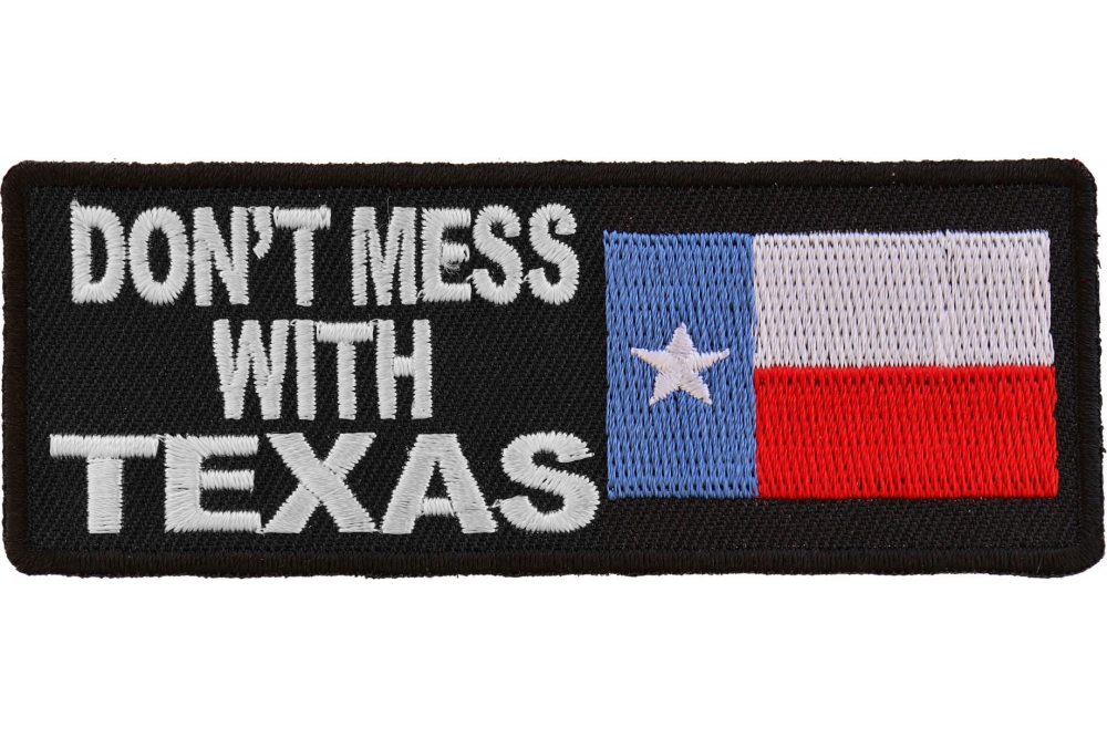 Texas Proud Patch Embroidered Black Border FAST USA SHIPPING