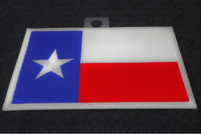 Texas Flag Iron on Patch Medium diagonal view