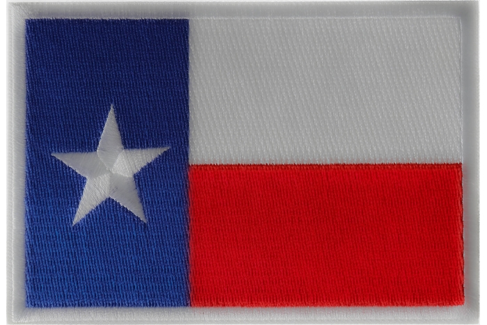Texas Flag Iron on Patch Medium