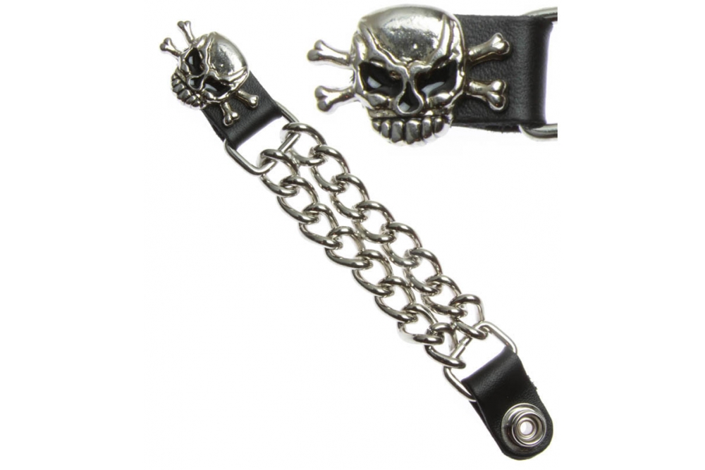 Skull Cross Bone Vest Extender