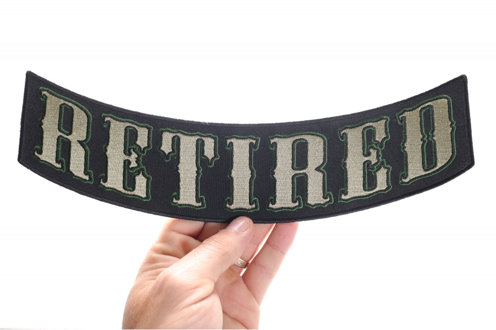 Retired Lower Rocker Patch | US Military Veteran Patches