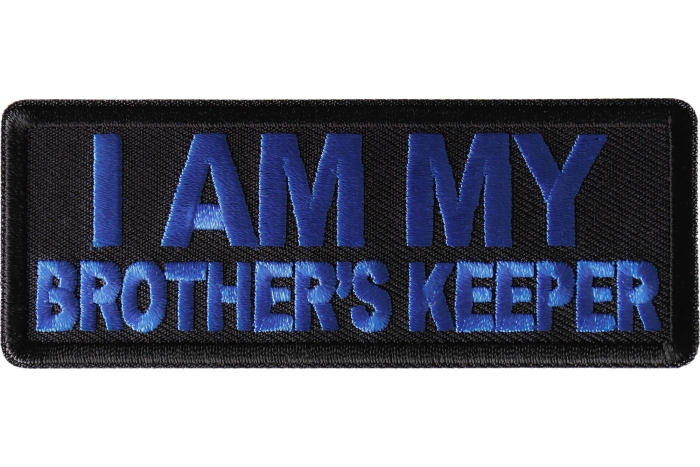 I am My Brother's Keeper Patch Blue