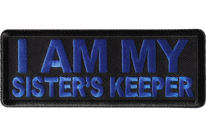 I am My Sister's Keep Patch Blue