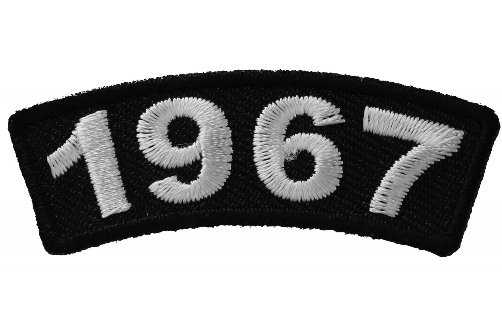 1967 SEW//IRON ON PATCH EMBROIDERED BADGE EMBLEM BIRTHDAT SCHOOL GRADUATION DAY