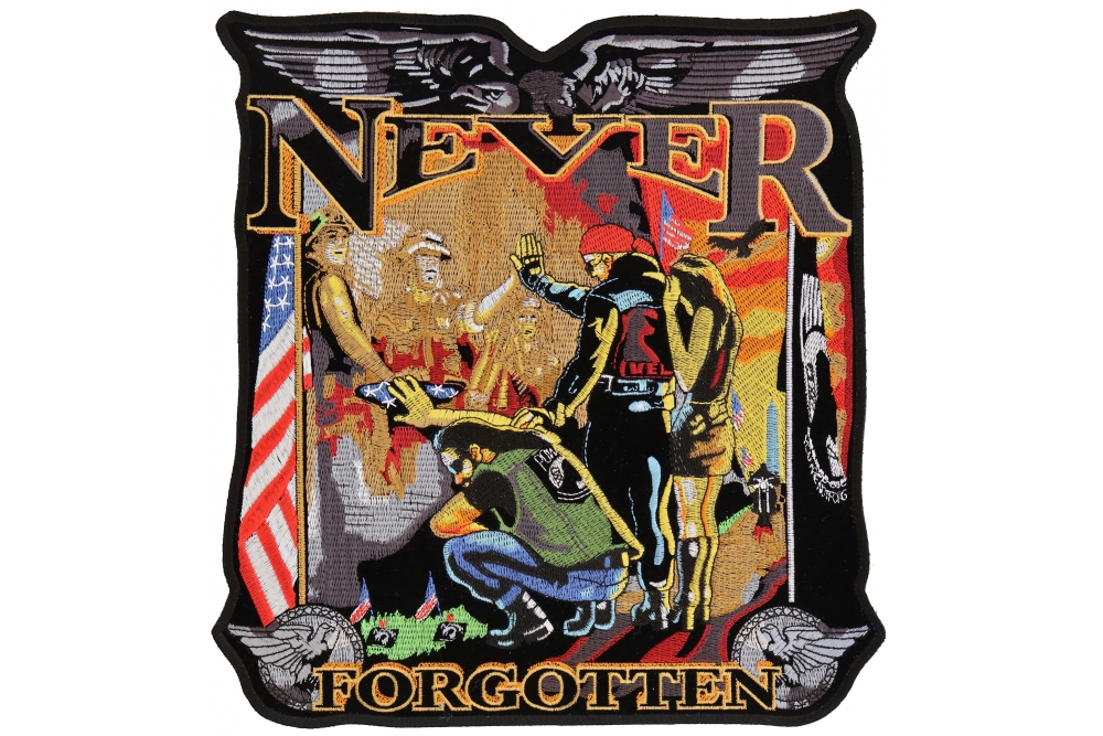 Never Forgotten The Wall Vietnam Patch Large Back Patch