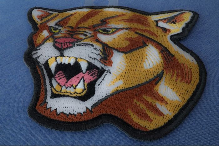 Cougar Iron on Patch diagonal view