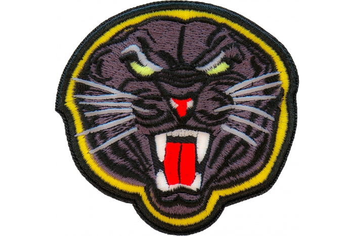 Black Jaguar Iron on Patch