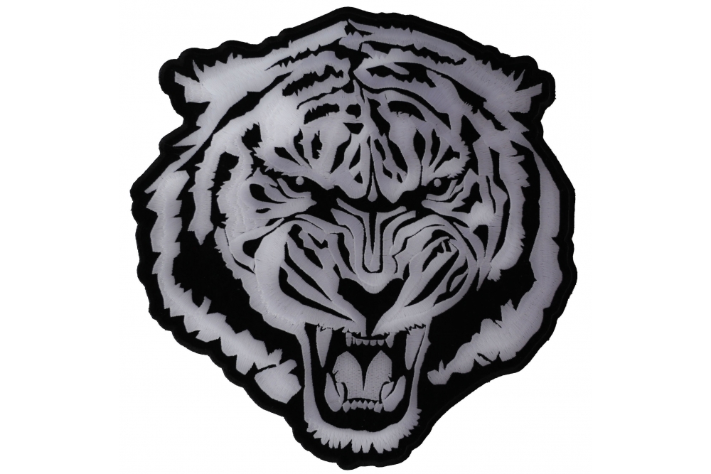 Tiger Patch, Extra Large, Iron On, Patches for Jackets, Jungle