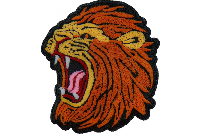 Screaming Lion Iron on Patch