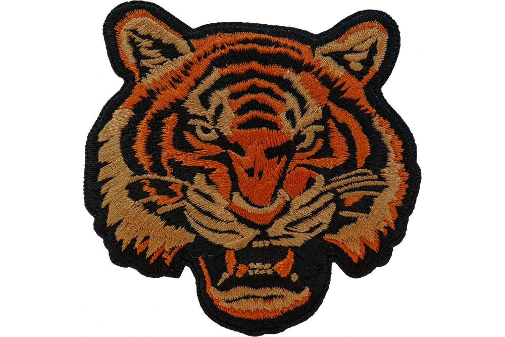 Large Iron on Patches for Jackets, Large Blue Tiger Patch, Iron-on Patch,  Large Back Patch, Biker Patch 