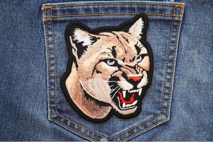 Cougar Patch shown on jeans