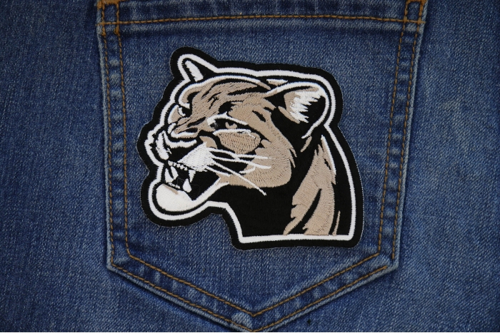 Cougar Patch shown on jeans