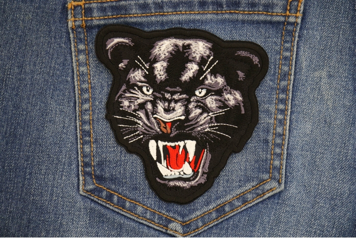 Vicious Jaguar Patch shown on jeans
