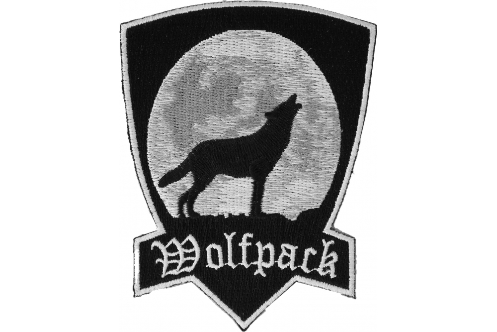 Wolfpack Patch With Howling Wolf | Wolf Patches -TheCheapPlace