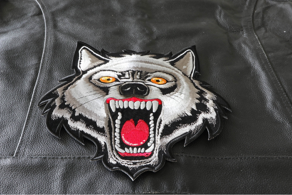 Punk Animal/Embroidery Patch Large Back Patch Iron On Patches For Clothing  DIY Eagle Wolf Patches On Clothes Jeans Sew Appliques