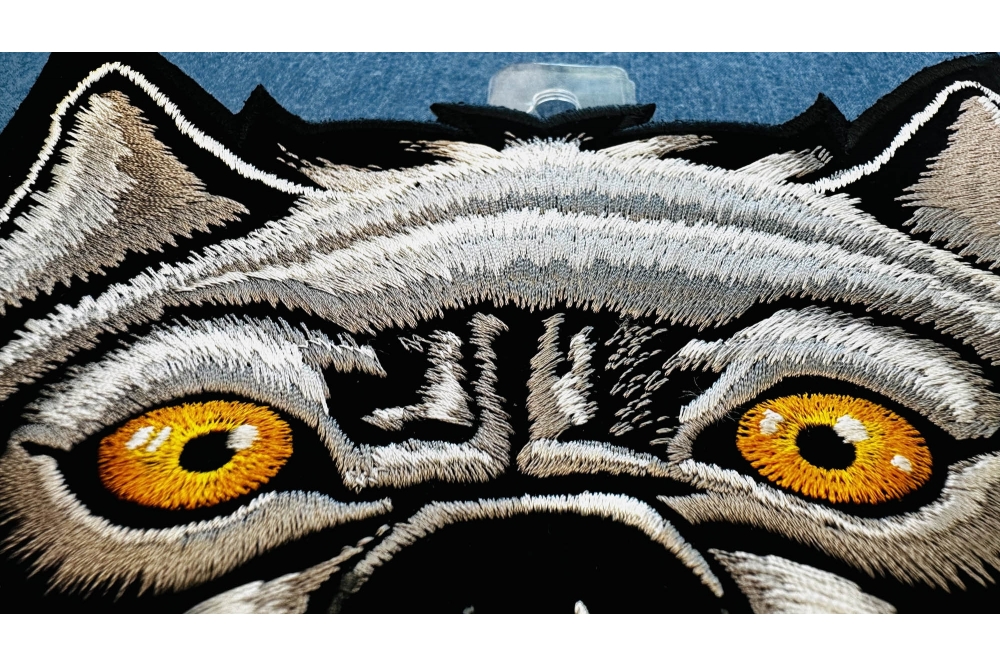 Punk Animal/Embroidery Patch Large Back Patch Iron On Patches For Clothing  DIY Eagle Wolf Patches On Clothes Jeans Sew Appliques