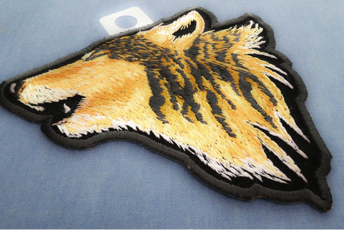 Howling Wolf Small Patch diagonal view