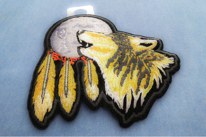 Wolf Moon Small Patch diagonal view