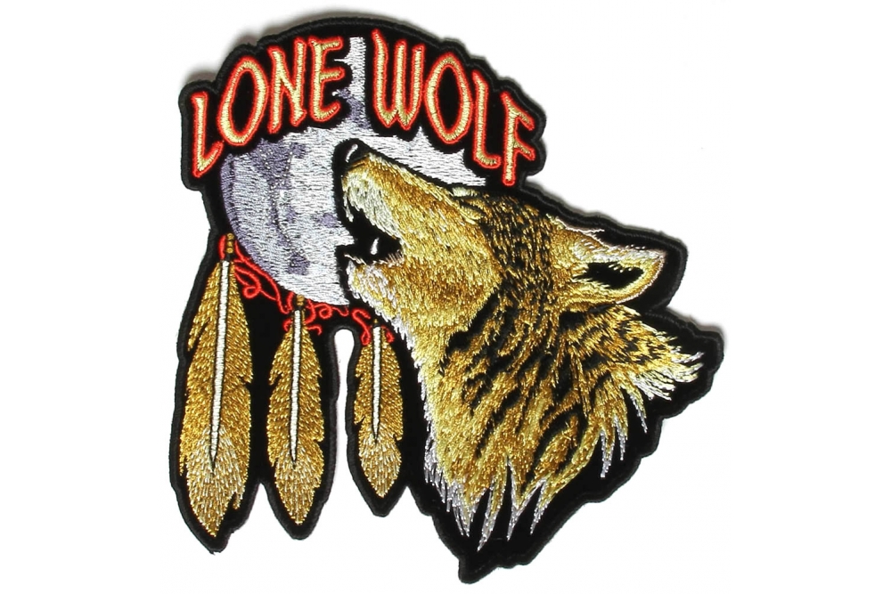 Lone Wolf Howling At The Moon 6 Inch Patch