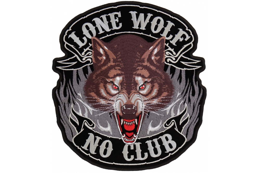 Lone Wolf No Club New Patch